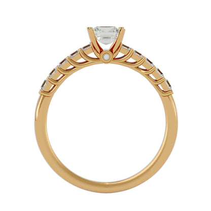 Michael side stone diamond engagement ring