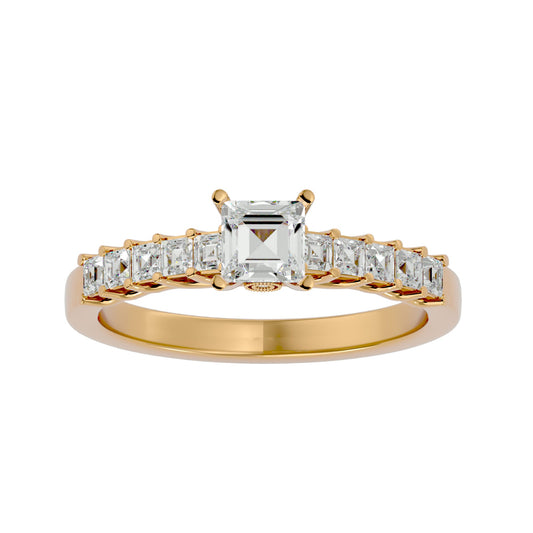 Michael side stone diamond engagement ring