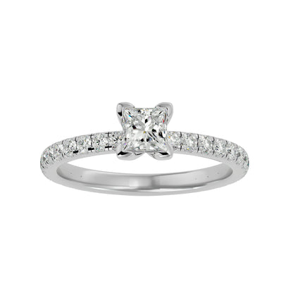 Luminous diamond engagement ring