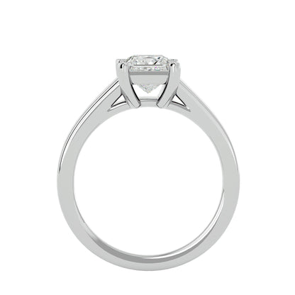 Princess grand shank solitaire diamond engagement Ring