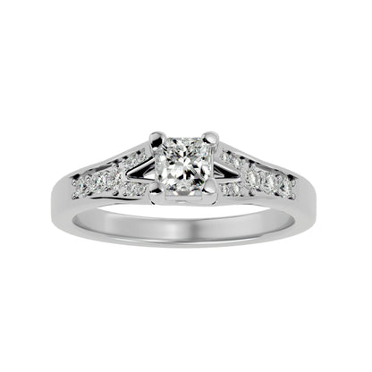 Serenity channel setting diamond engagement ring