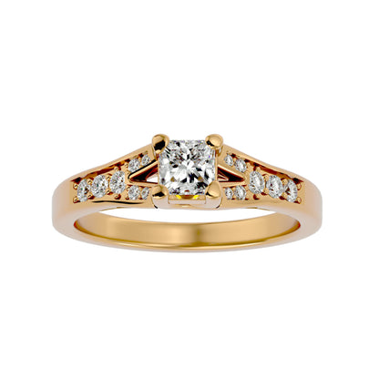 Serenity channel setting diamond engagement ring