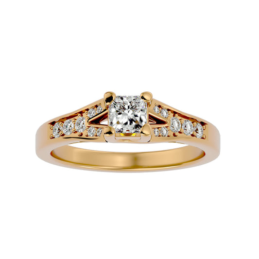 Serenity channel setting diamond engagement ring