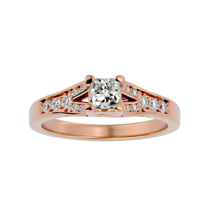 Serenity channel setting diamond engagement ring