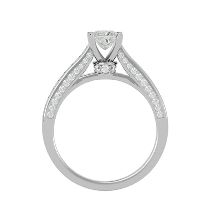 Solitude princess diamond engagement ring