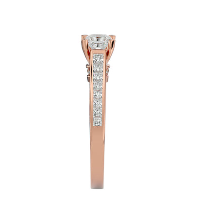 Solitude princess diamond engagement ring