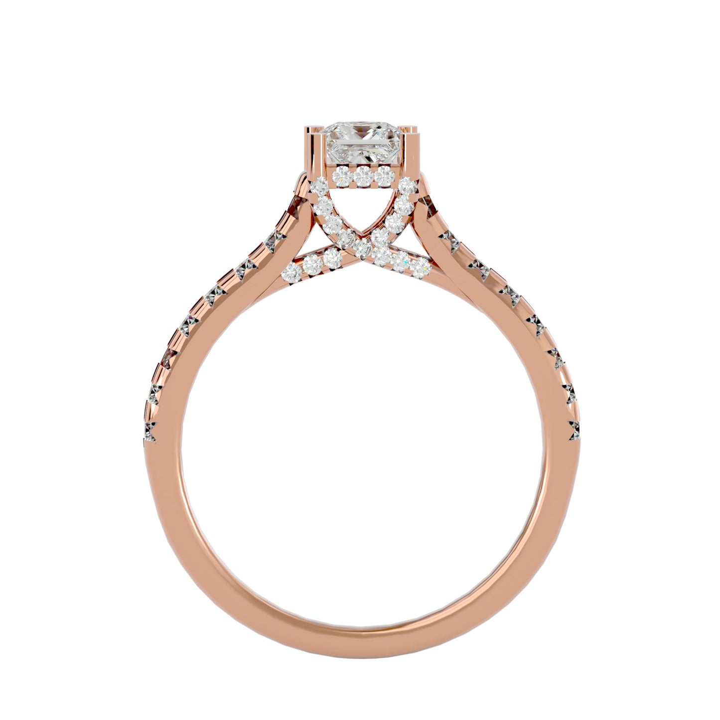 Infinite shine diamond engagement ring