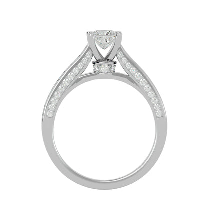 Mereia Secret Halo Lab Diamond Ring