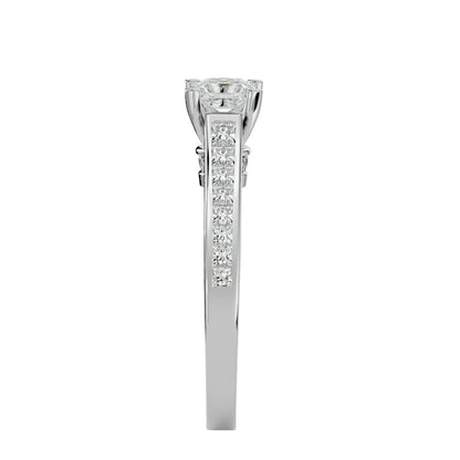 Mereia Secret Halo Lab Diamond Ring
