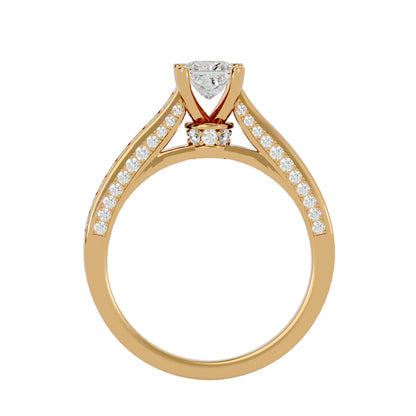 Mereia Secret Halo Lab Diamond Ring