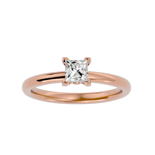 Hester petite diamond engagement ring
