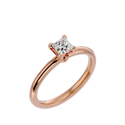 Hester petite diamond engagement ring