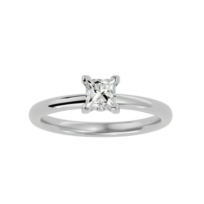 Hester petite diamond engagement ring