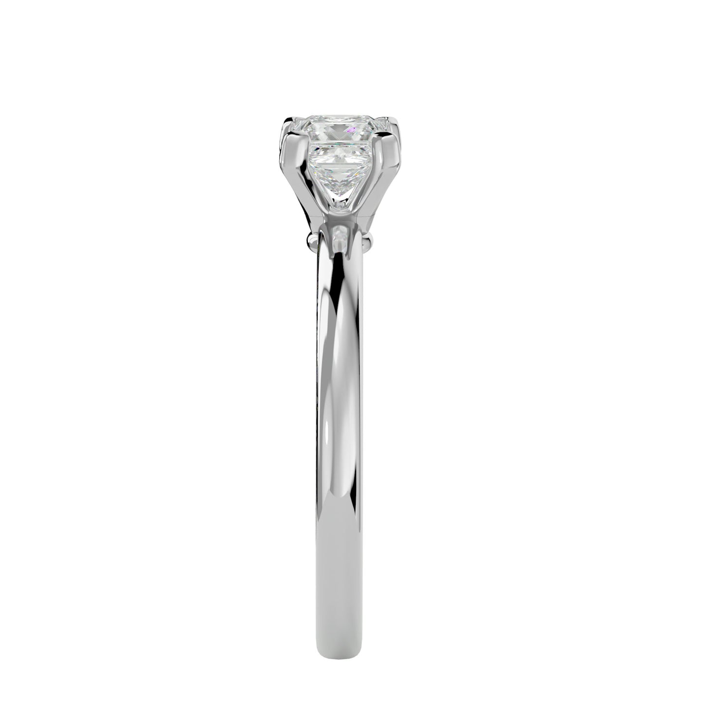 Hester petite diamond engagement ring