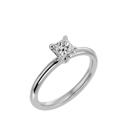 Hester petite diamond engagement ring
