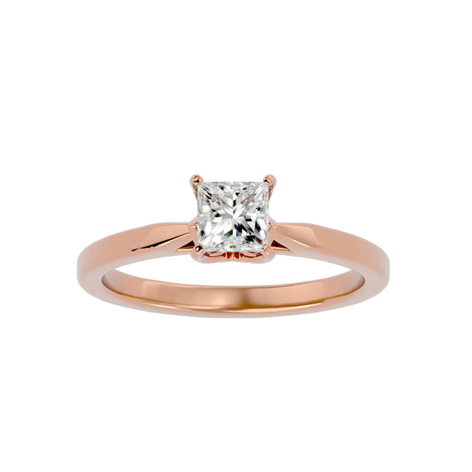 Magnolia Solitaire diamond engagement ring