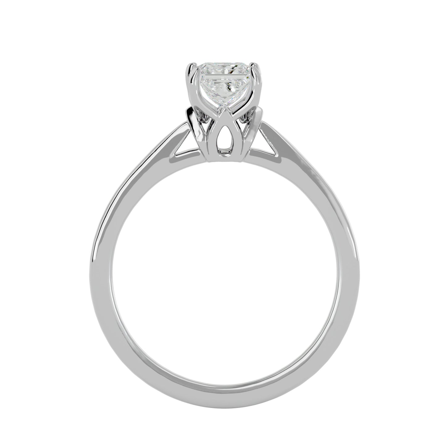 Magnolia Solitaire diamond engagement ring