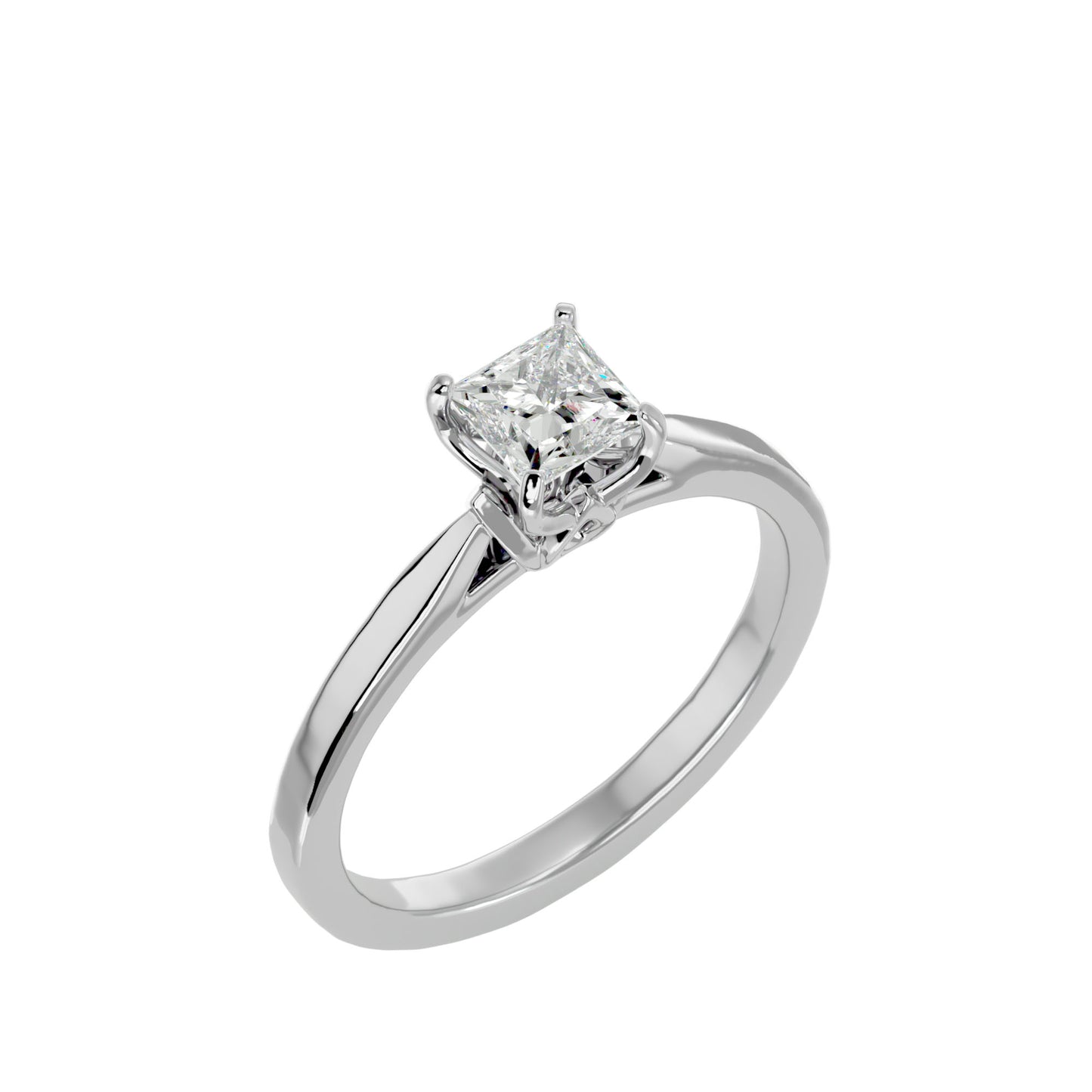 Magnolia Solitaire diamond engagement ring