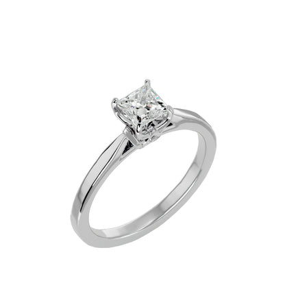 Magnolia Solitaire diamond engagement ring
