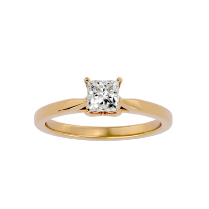 Magnolia Solitaire diamond engagement ring