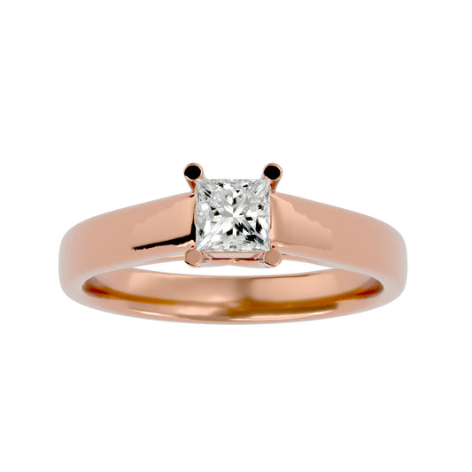 Criss Cross diamond engagement ring