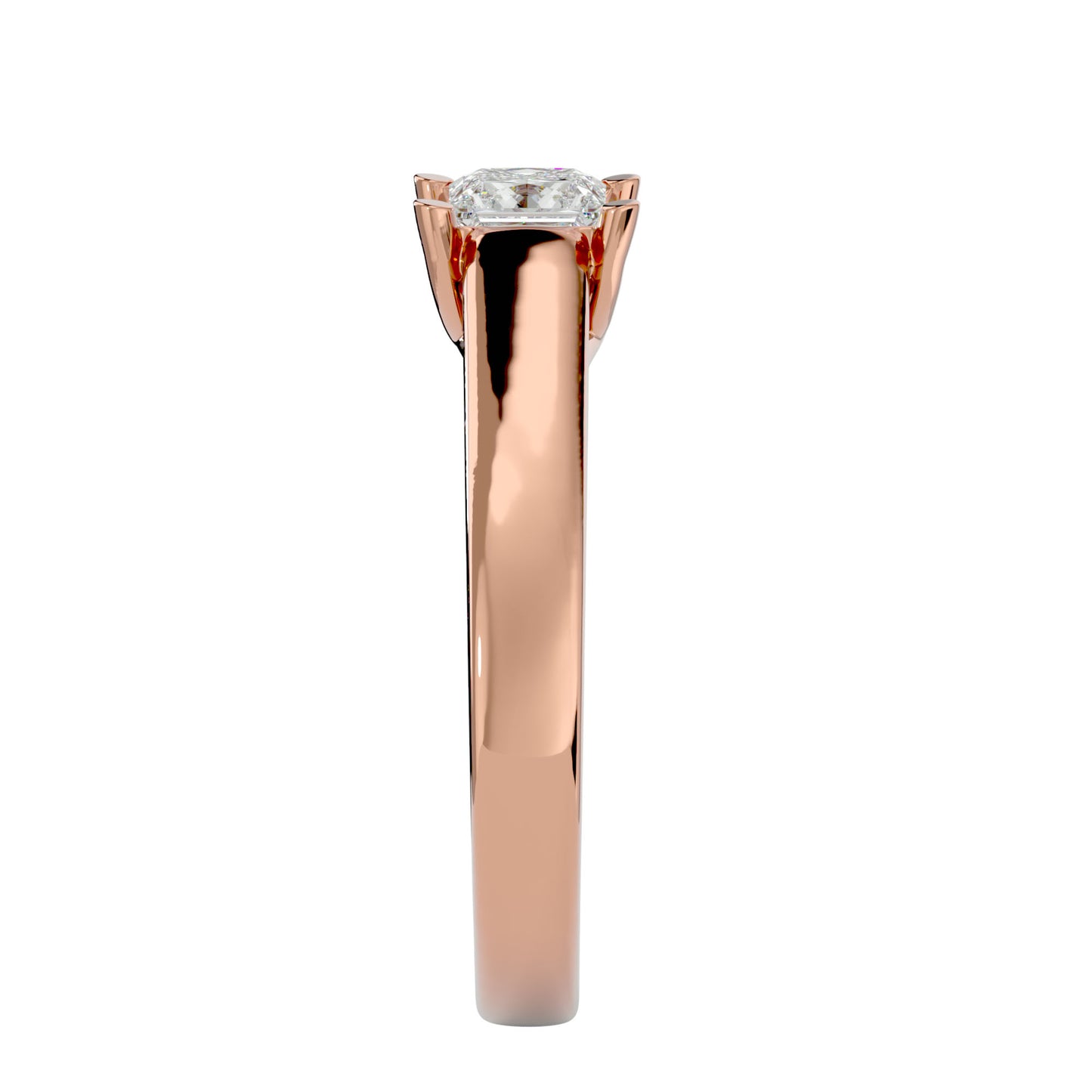 Criss Cross diamond engagement ring