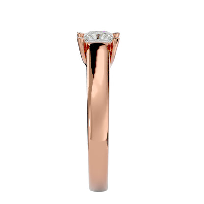Criss Cross diamond engagement ring
