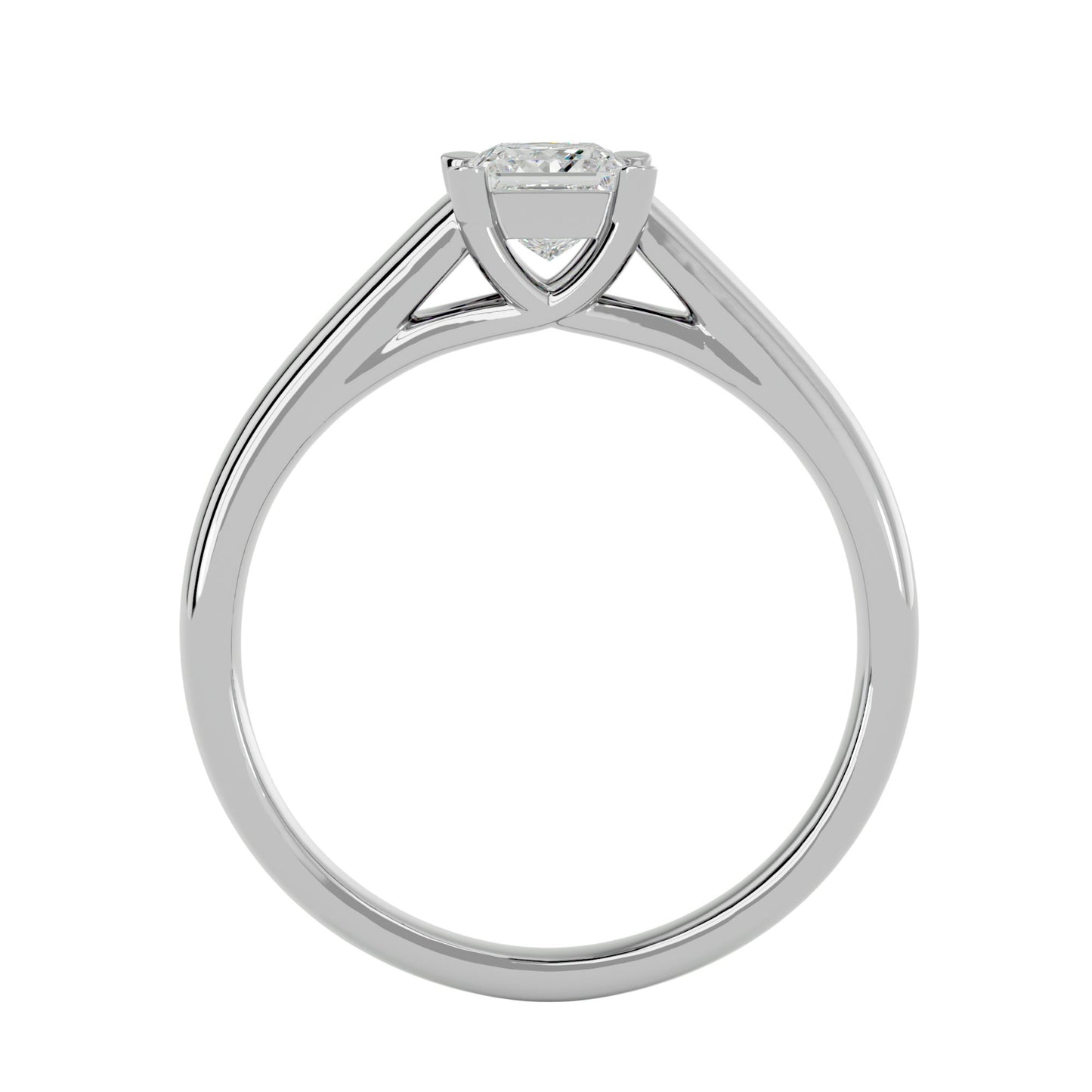 Criss Cross diamond engagement ring