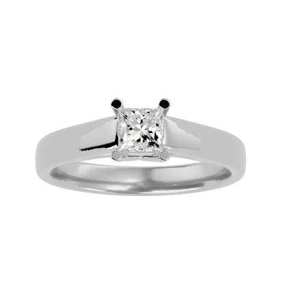 Criss Cross diamond engagement ring