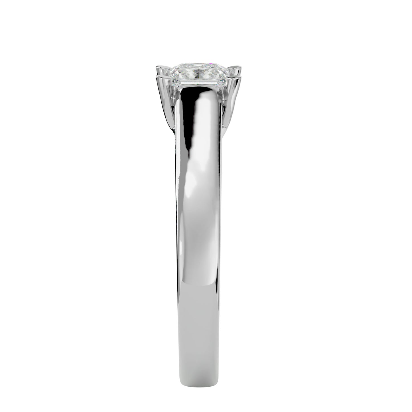 Criss Cross diamond engagement ring