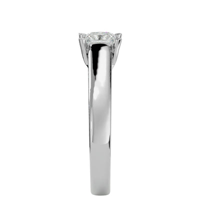Criss Cross diamond engagement ring