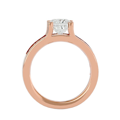 Ines Princess diamond engagement ring