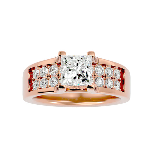 Ines Princess diamond engagement ring