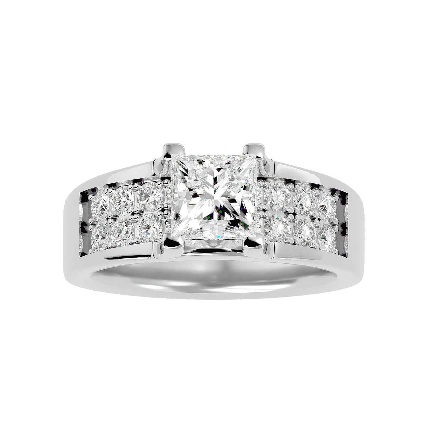 Ines Princess diamond engagement ring