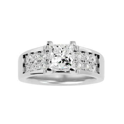 Ines Princess diamond engagement ring