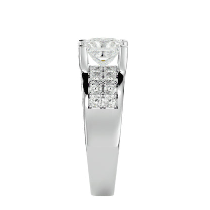 Ines Princess diamond engagement ring