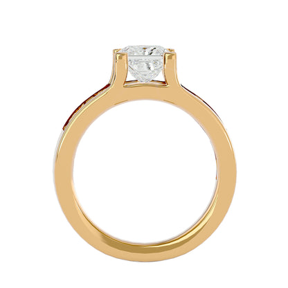 Ines Princess diamond engagement ring