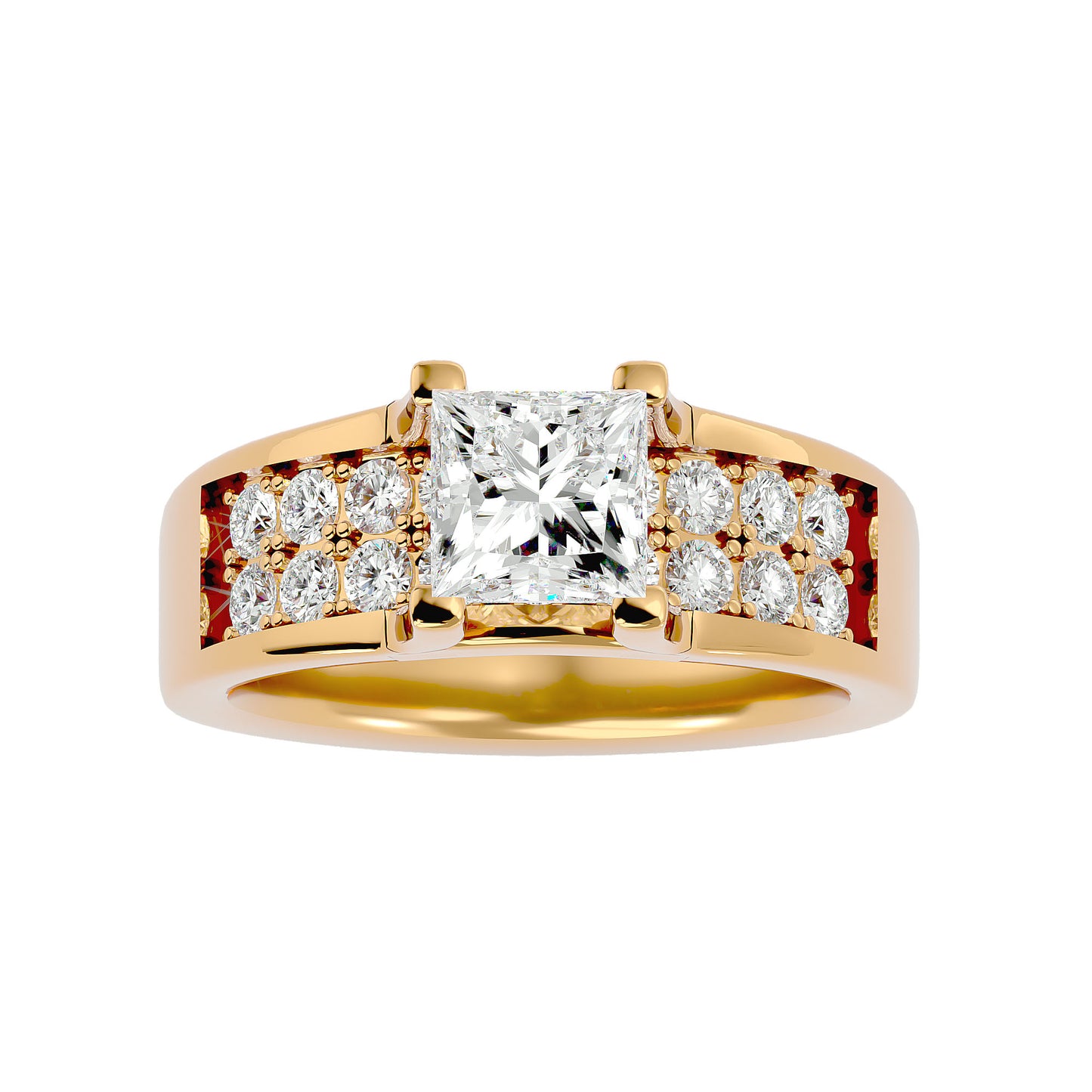 Ines Princess diamond engagement ring