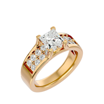 Ines Princess diamond engagement ring
