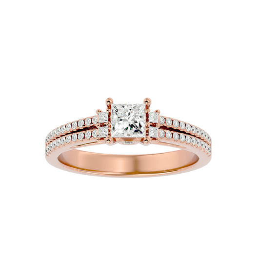 Liora Princess diamond engagement ring