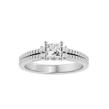Liora Princess diamond engagement ring