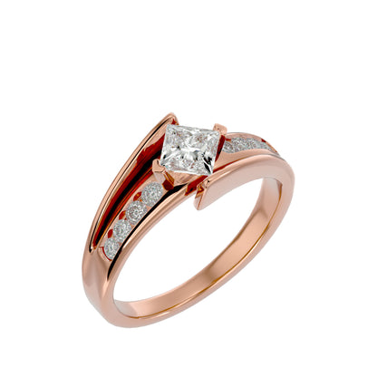 Nadira Bypass Diamond Engagement Ring