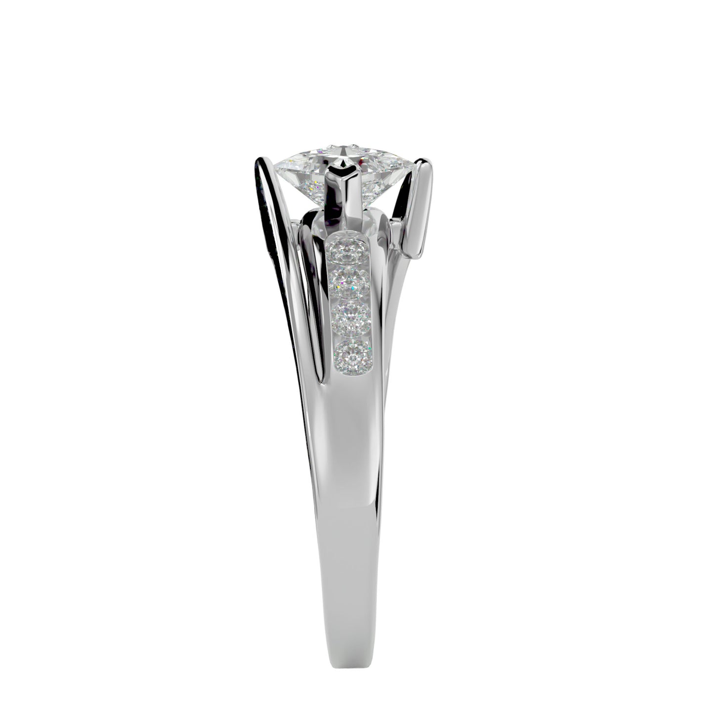 Nadira Bypass Diamond Engagement Ring