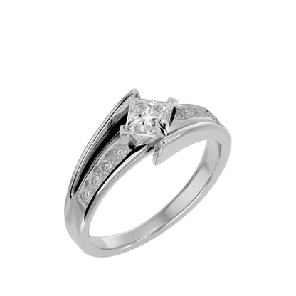 Nadira Bypass Diamond Engagement Ring