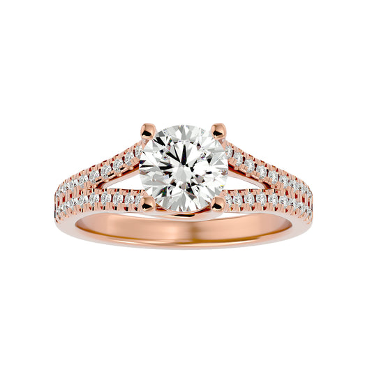 Svetlana Split Shank Diamond Engagement Ring