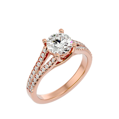 Svetlana Split Shank Diamond Engagement Ring