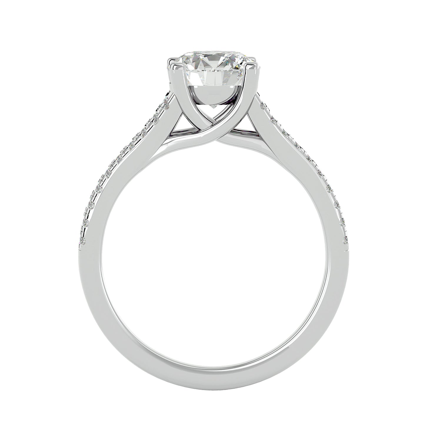 Svetlana Split Shank Diamond Engagement Ring