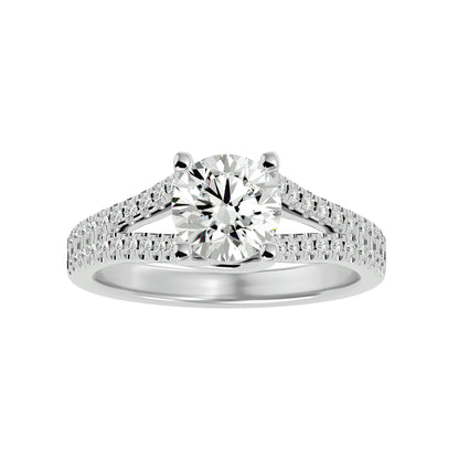 Svetlana Split Shank Diamond Engagement Ring