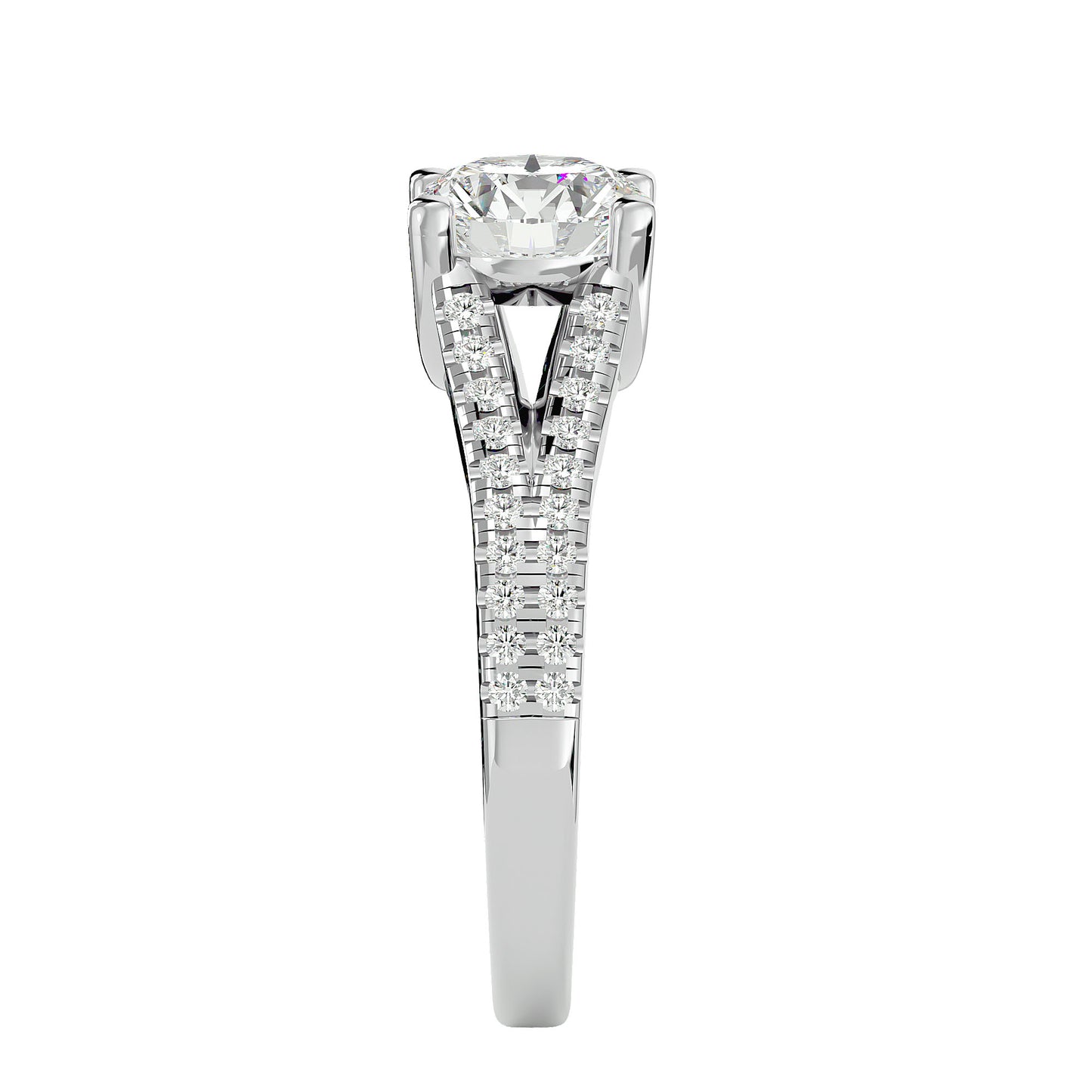 Svetlana Split Shank Diamond Engagement Ring