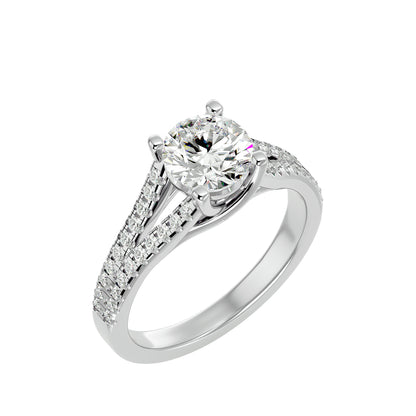 Svetlana Split Shank Diamond Engagement Ring